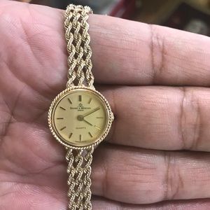 Baume & Mercier 14k gold ladies Swiss watch